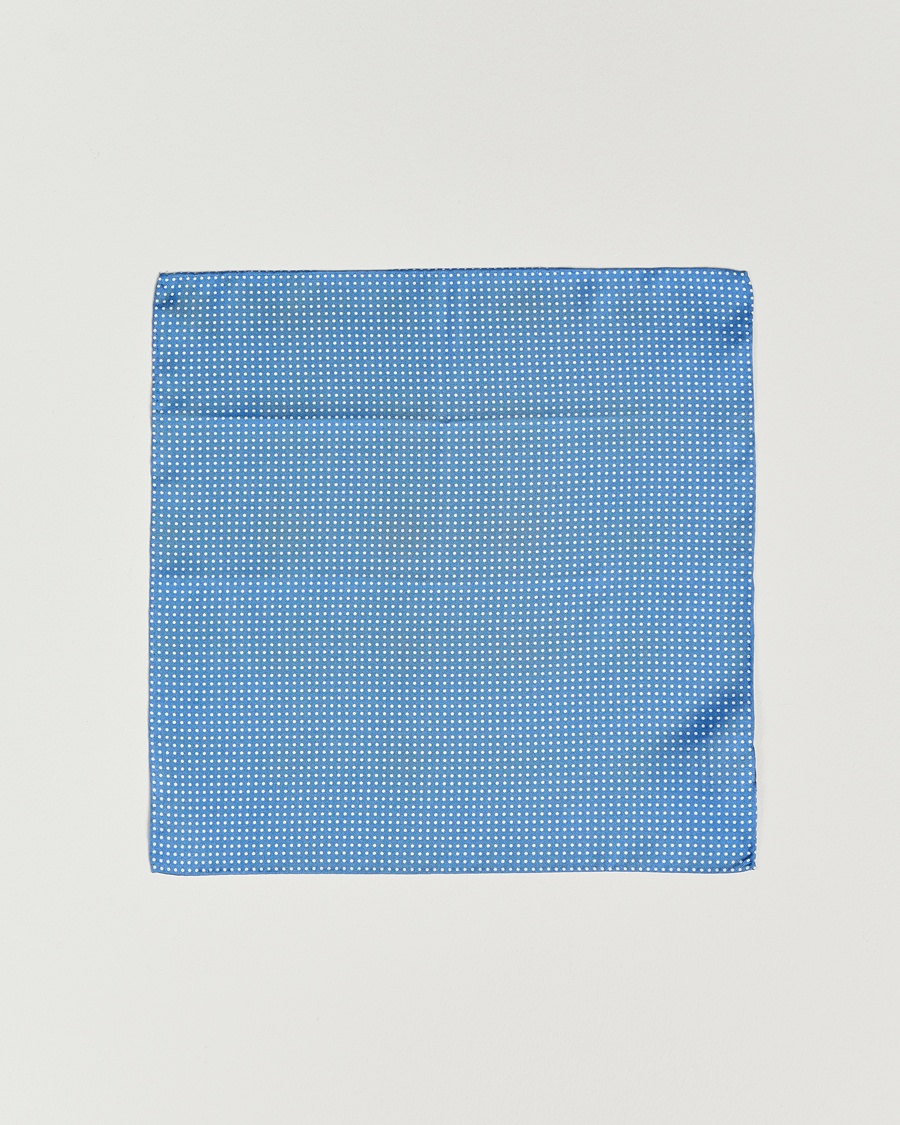 Amanda Christensen Handkerchief Dot Silk Sky Blue – Blue