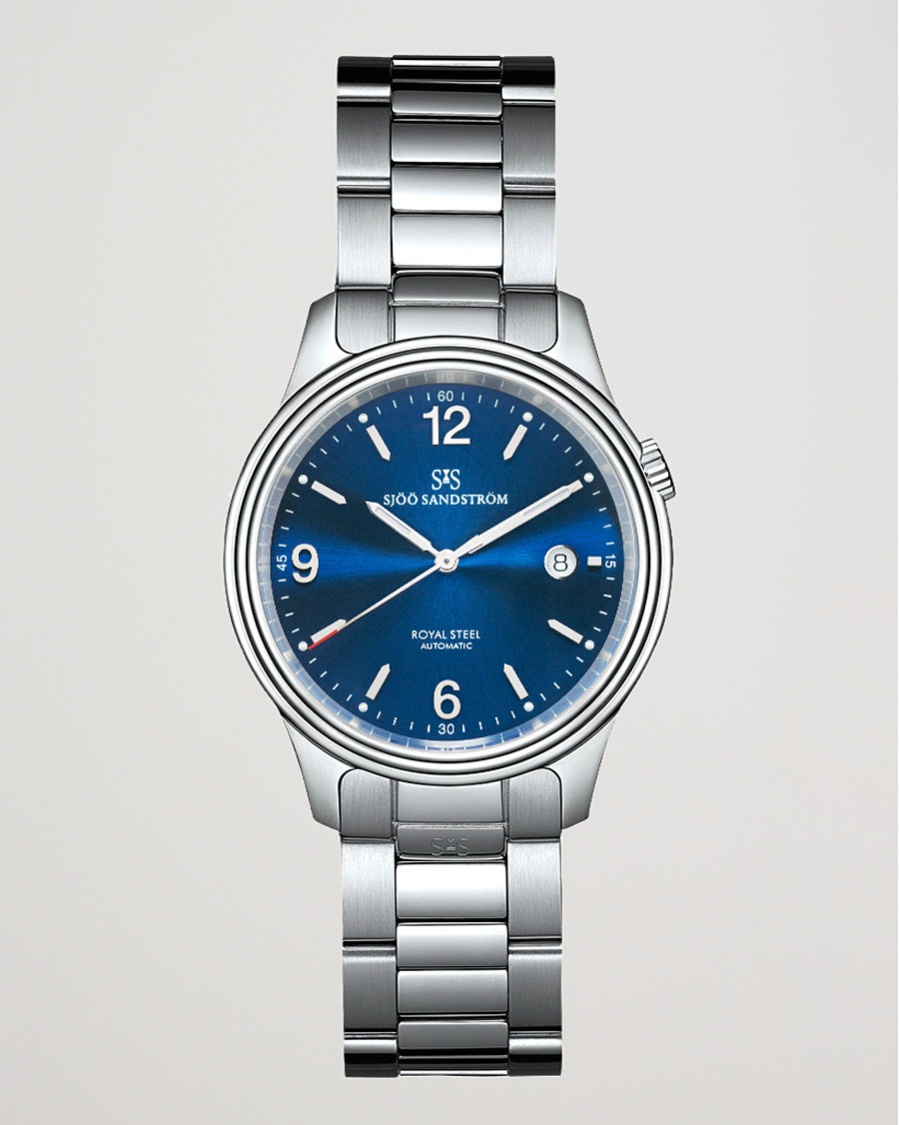 Sjöö Sandström Royal Steel Classic 41mm Blue and Steel – Blue