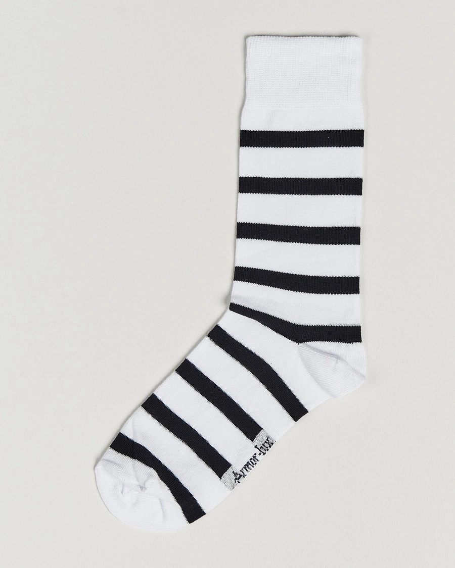 Armor-lux Loer Stripe Sock White/Rich Navy – White