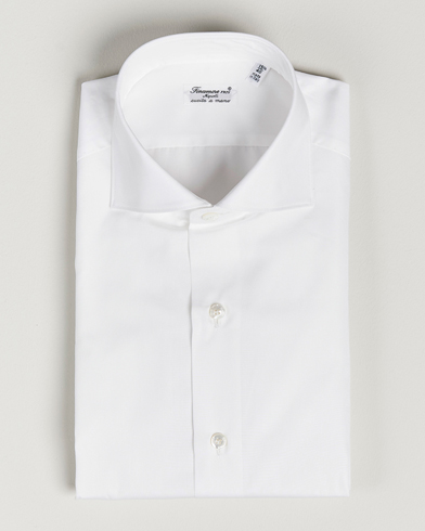 Men | Business Shirts | Finamore Napoli | Milano Slim Fit Classic Shirt White