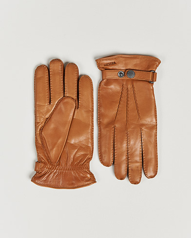 Men | Warming accessories | Hestra | Jake Wool Lined Buckle Glove Cognac