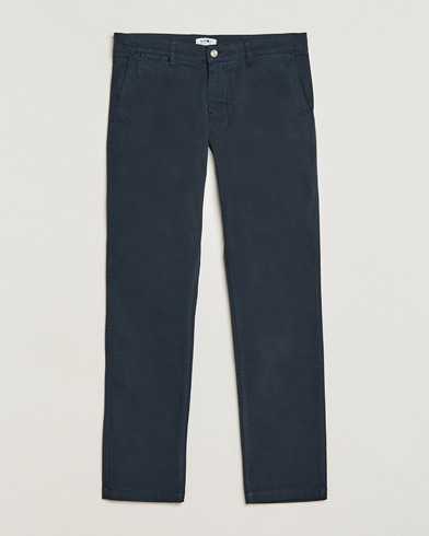 Trousers |  Marco Slim Fit Stretch Chinos Navy Blue