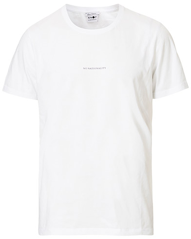 Men | T-Shirts | NN07 | Ethan Printed Crew Neck Tee White