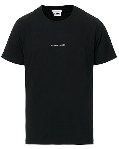 Men | T-Shirts | NN07 | Ethan Printed Crew Neck Tee Black