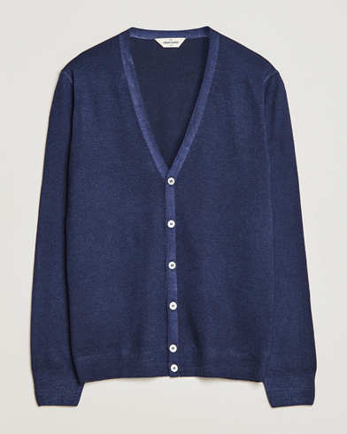 Men | Sweaters & Knitwear | Gran Sasso | Vintage Merino Fashion Fit Cardigan Navy