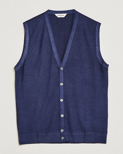 Men | Sweaters & Knitwear | Gran Sasso | Vintage Merino Fashion Fit Slipover Navy