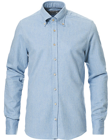  |  Slimline Flannel Shirt Light Blue