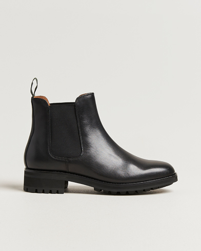 Polo Ralph Lauren Radford Chelsea Boot Black Rough-Out Suede at