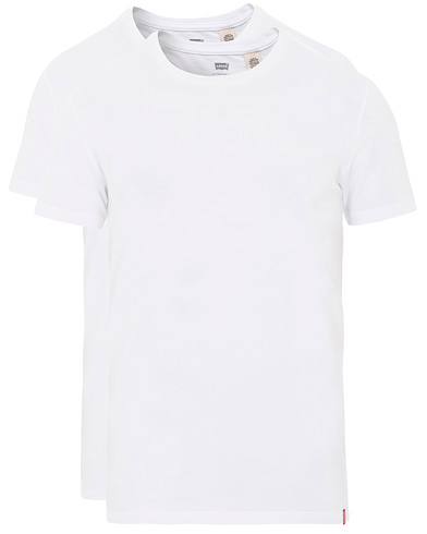 Men | T-Shirts | Levi's | Slim 2-Pack Crew Neck Tee White/White