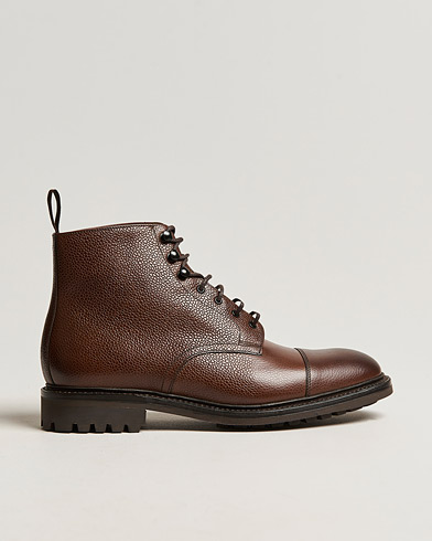 Men | Lace-up Boots | Loake 1880 | Sedbergh Derby Boot Brown Grain Calf