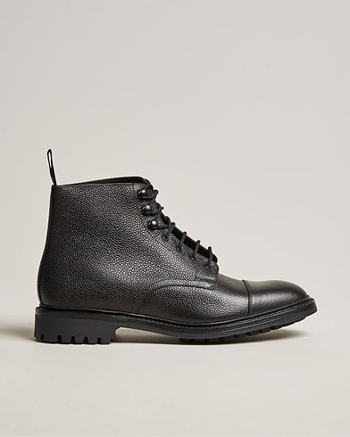 Men | Black boots | Loake 1880 | Sedbergh Derby Boot Black Calf Grain