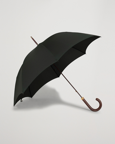 Men | Face the Rain in Style | Fox Umbrellas | Polished Hardwood Umbrella  Racing Green