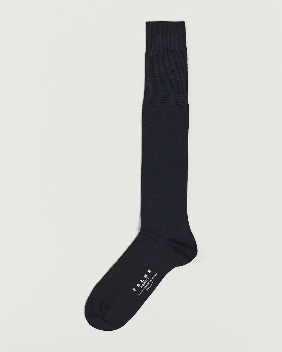 Falke Airport Knee Socks Dark Navy – Blue