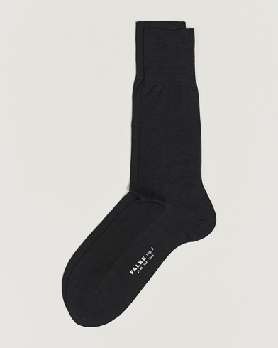 Men | Socks | Falke | No. 4 Pure Silk Socks Black