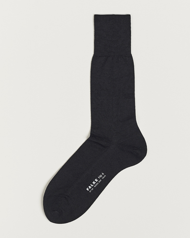 Men | Socks | Falke | No. 6 Finest Merino & Silk Socks Black