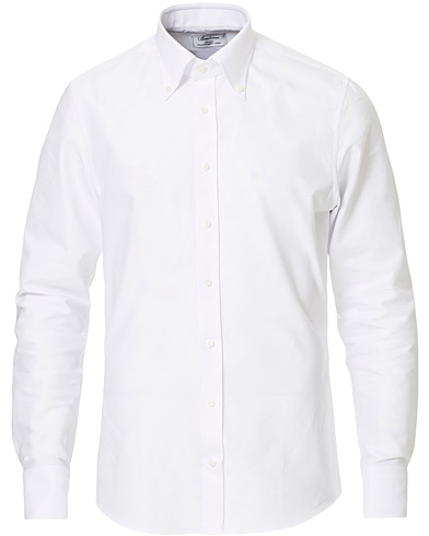  Slimline Oxford Button Down Shirt White
