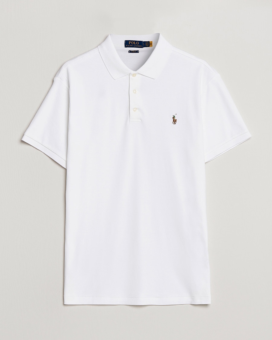 Polo Ralph Lauren Slim Fit Pima Cotton Polo White – White
