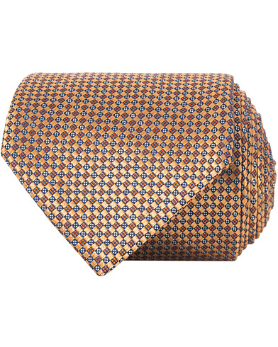  Silk Micro Texture 8 cm Tie Orange