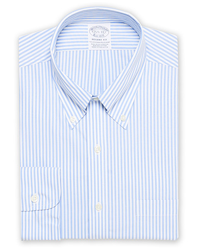  |  Regent Fit Non Iron Stripe Shirt Light Blue