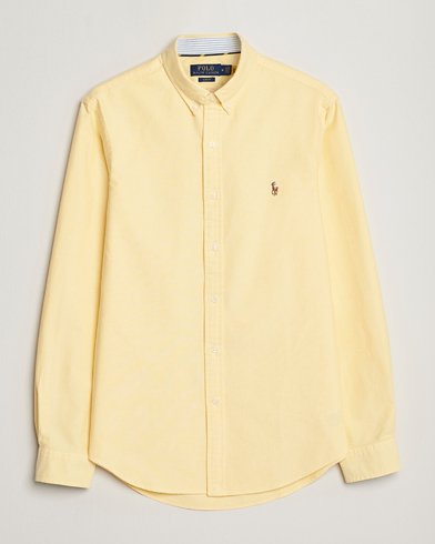 Men | Oxford Shirts | Polo Ralph Lauren | Slim Fit Oxford Button Down Shirt Yellow