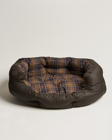 Wax Cotton Dog Bed 35' Olive