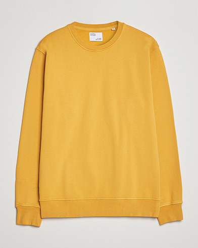 Men | A More Conscious Choice | Colorful Standard | Classic Organic Crew Neck Sweat Burned Yellow