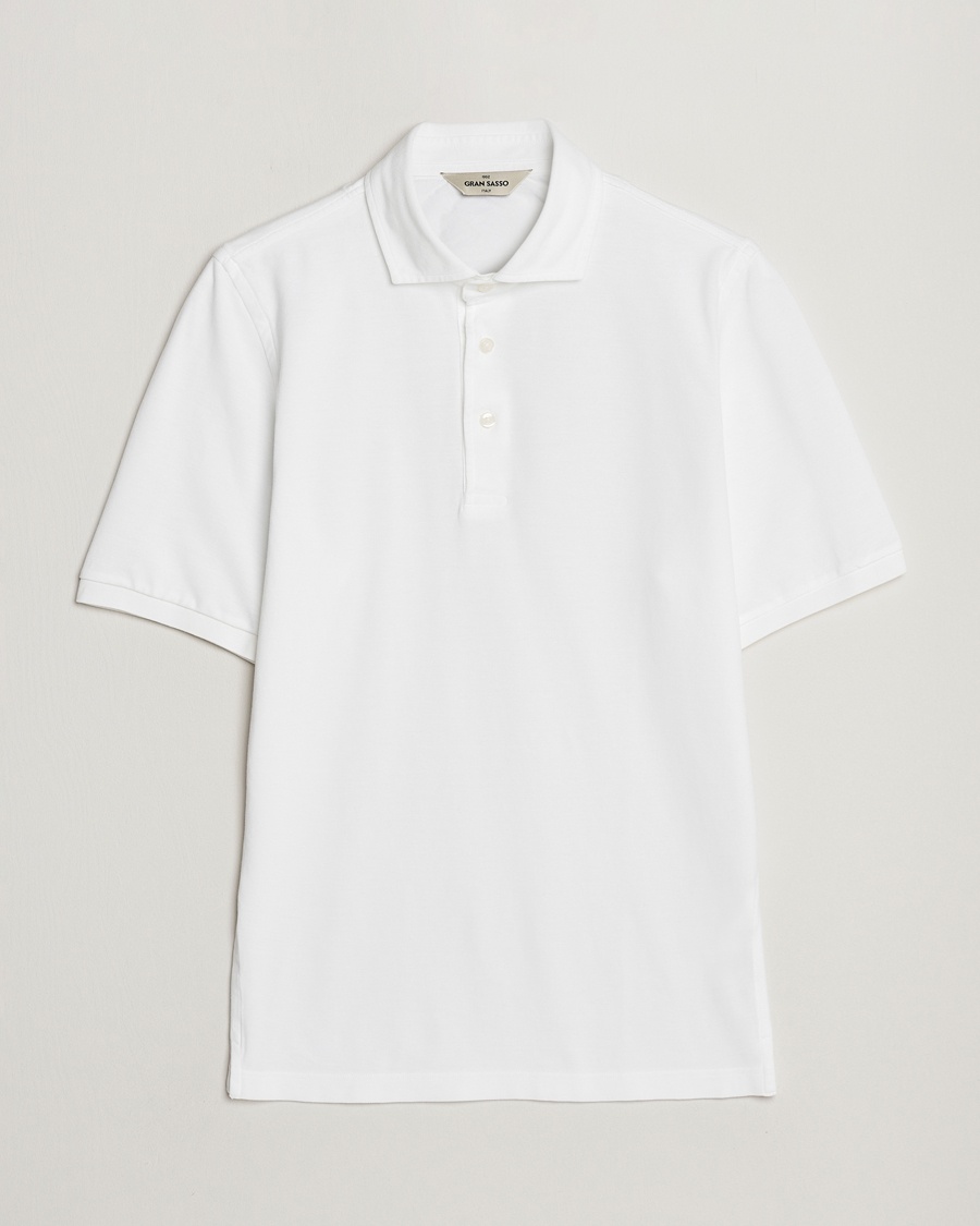 Gran Sasso Washed Polo White – White