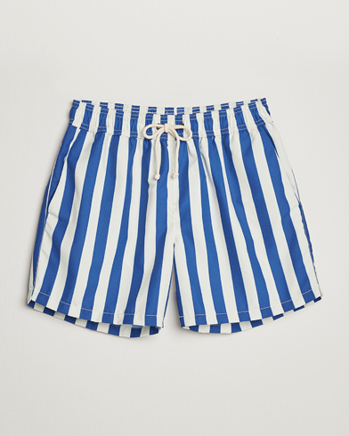 Men | Drawstring swim shorts | Ripa Ripa | Paraggi Striped Swimshorts Blue/White