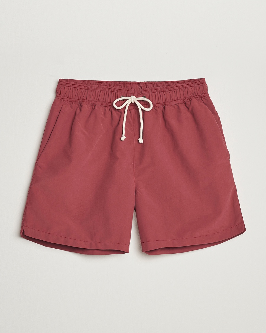 Ripa Ripa Plain Swimshorts Soft Red – Red