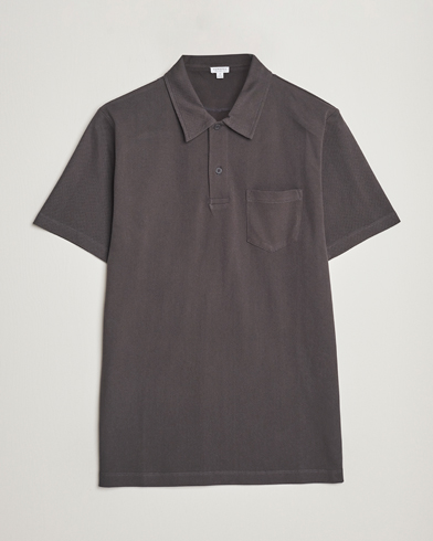 Men |  | Sunspel | Riviera Polo Shirt Charcoal