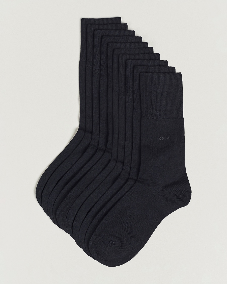 CDLP 10-Pack Bamboo Socks Navy Blue – Blue