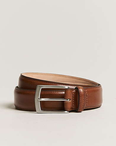 Men | Leather Belts | Loake 1880 | Henry Leather Belt 3,3 cm Mahogany