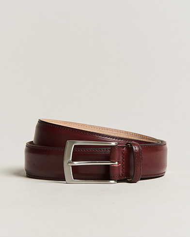 Men | Departments | Loake 1880 | Henry Leather Belt 3,3 cm Burgundy