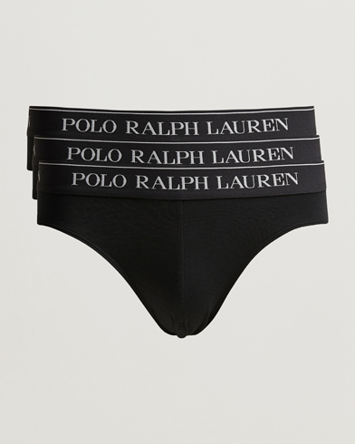 Men | Briefs | Polo Ralph Lauren | 3-Pack Low Rise Brief Black