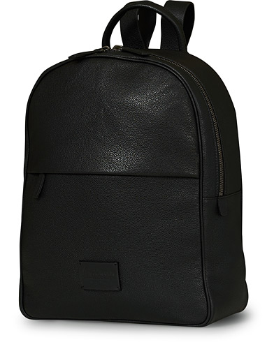 Bags |  Full Grain Leather Backpack Black
