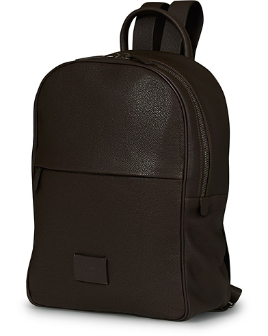 Bags |  Full Grain Leather Backpack Dark Brown