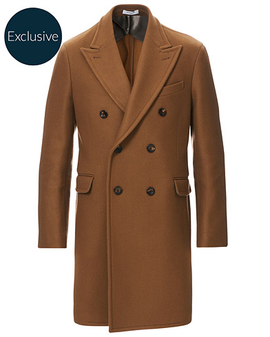  Double Breasted Wool Coat Brown