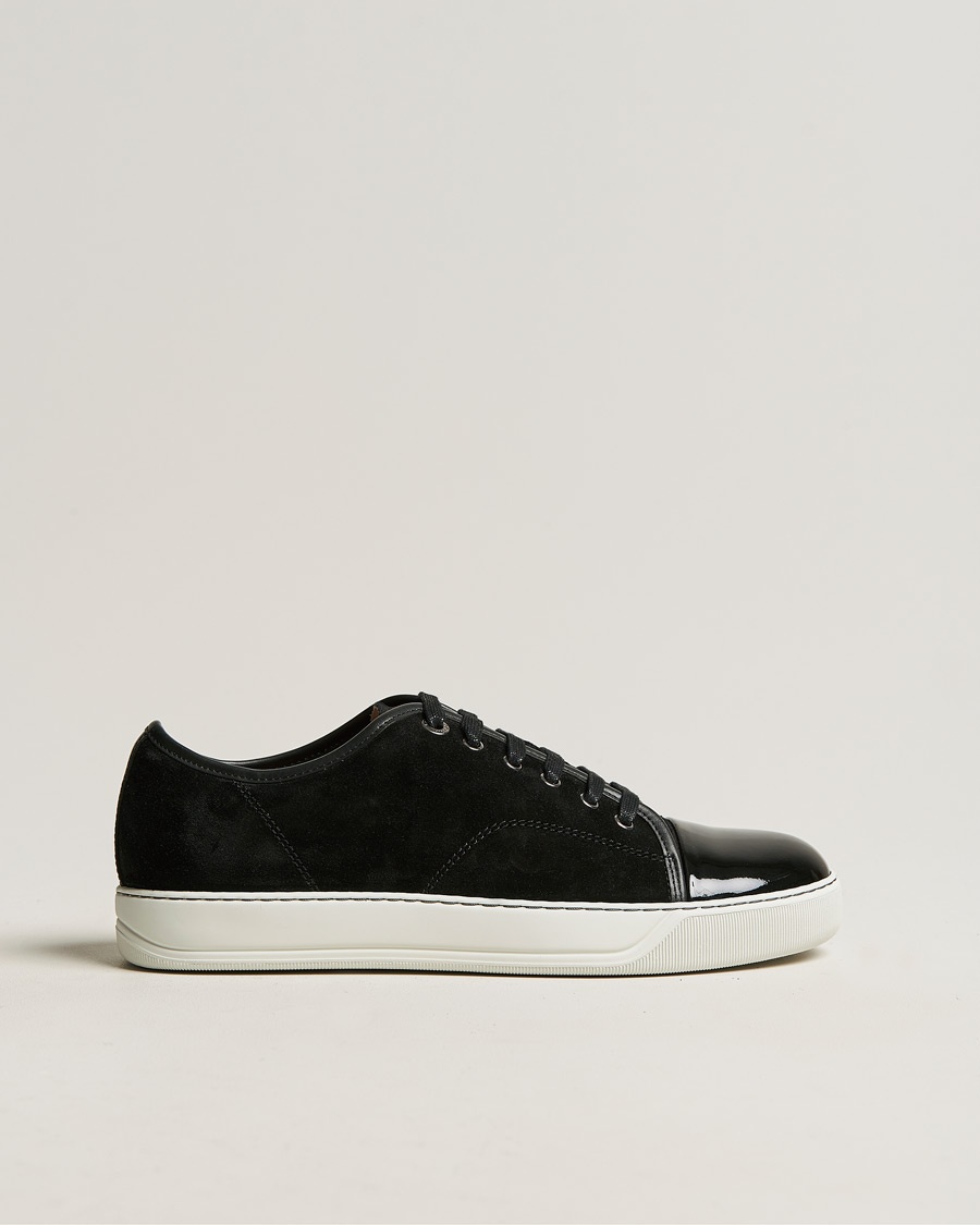 Lanvin DBB1 Patent Cap Toe Sneaker Black – Black