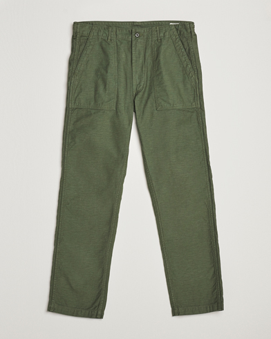 Men |  | orSlow | Slim Fit Original Sateen Fatigue Pants Green