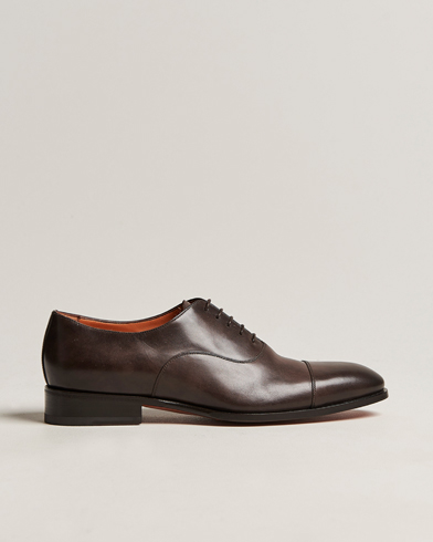 Men | Oxford Shoes | Santoni | Blake Oxford  Dark Brown Calf
