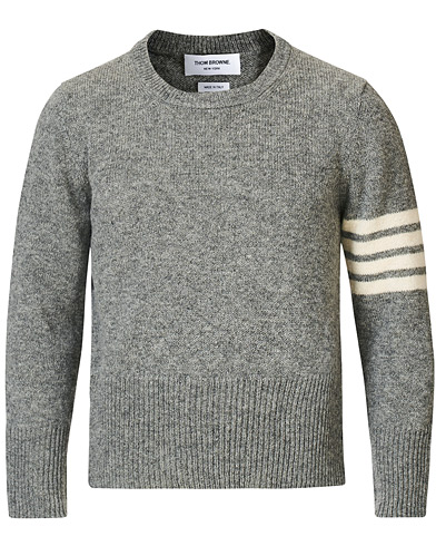  |  Jersey Stich Wool Crew Neck Sweater Light Grey