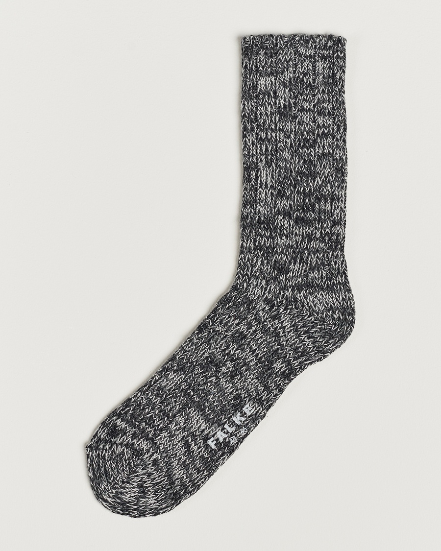 Falke Brooklyn Cotton Sock Black – Black
