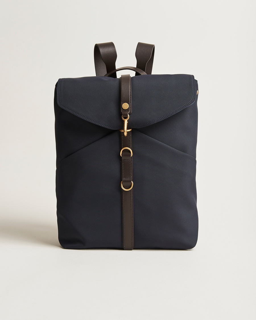 Mismo M/S Rucksack Navy/Dark Brown – Blue