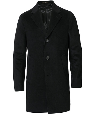 Men | Coats | Oscar Jacobson | Storvik Wool/Cashmere Coat Black
