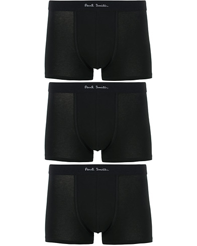 Men | Underwear & Socks | Paul Smith | 3-Pack Trunk Black