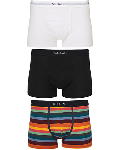Men | Underwear & Socks | Paul Smith | 3-pack Trunk Black/White/Stripe