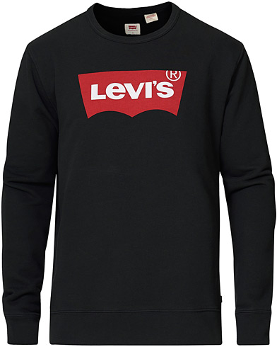 Men |  | Levi's | Batwing Crew Neck Sweatshirt Jet Black