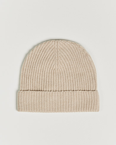 Warming accessories |  Cashmere Ribbed Hat Natural