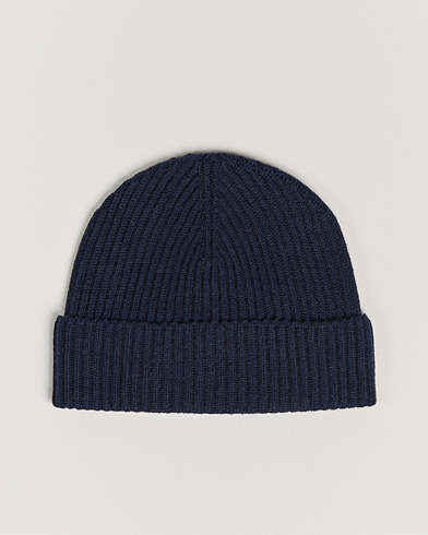 Warming accessories |  Cashmere Ribbed Hat Navy
