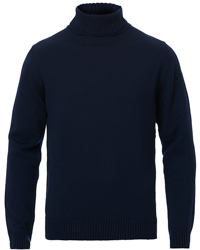Gifts |  Heavy Knitted Merino Rollneck  Navy